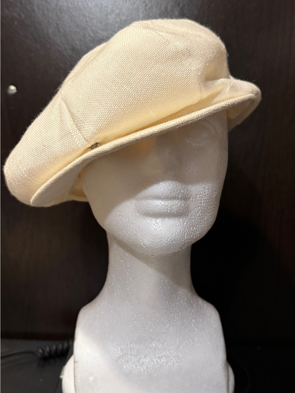 True Vtg 70’s Harry Levinson Linen Newsboy Cap Deadstock Condition Indianapolis